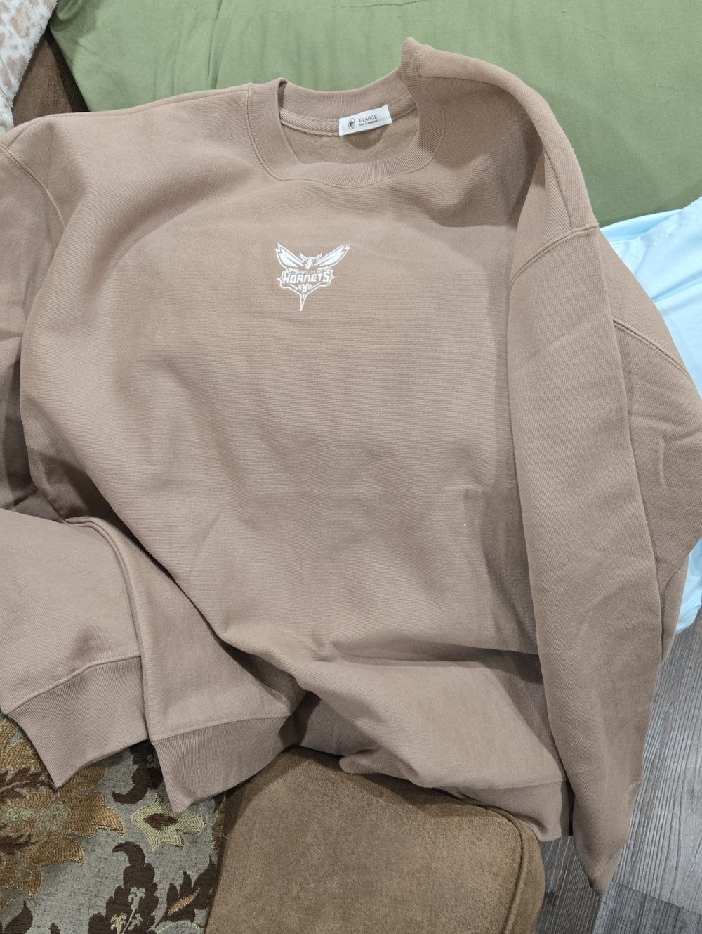 Women's Crewneck Sweater in Light Brown - Casual Pullover